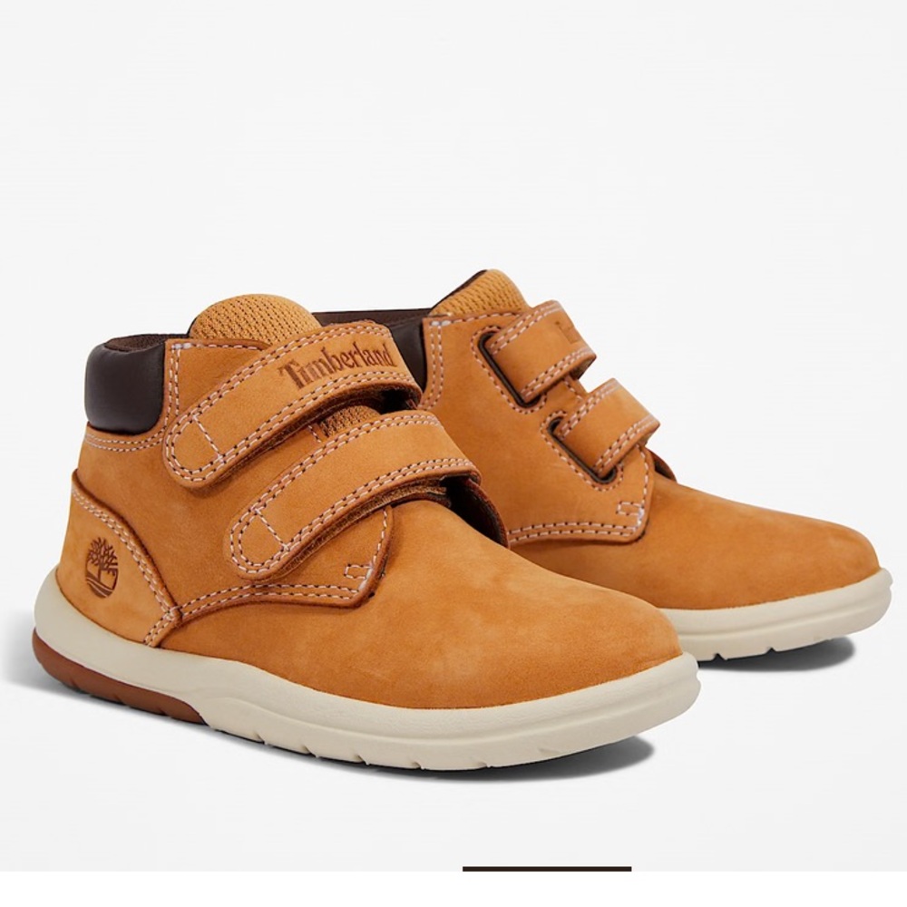 Timberland Toddler Toddle Tracks Hook-and-Loop Boot Wheat Nubuck size 6